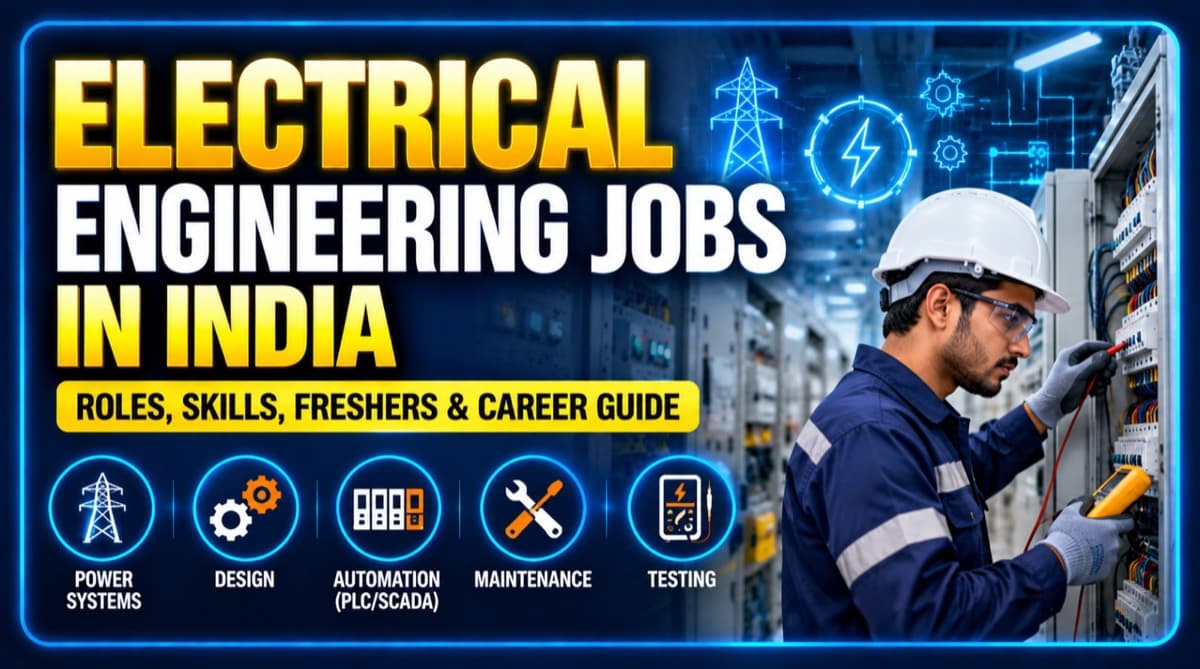Electrical Engineering Jobs in India: Roles, Skills, Freshers & Career Guide